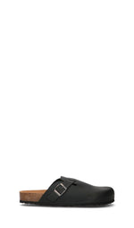 BIO GREEN Ciabatta uomo nera in pelle