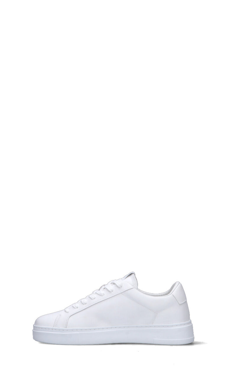 CRIME Sneaker uomo bianca in pelle