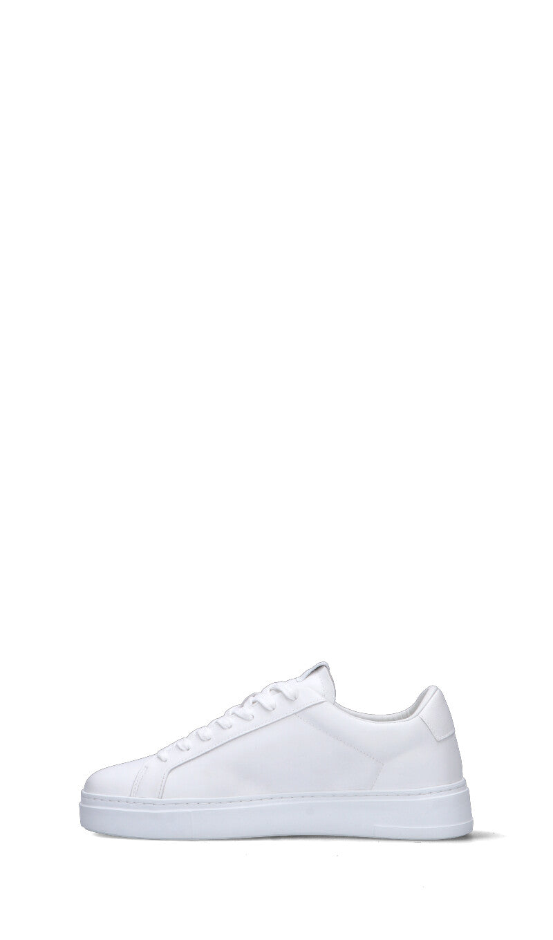 CRIME Sneaker uomo bianca in pelle