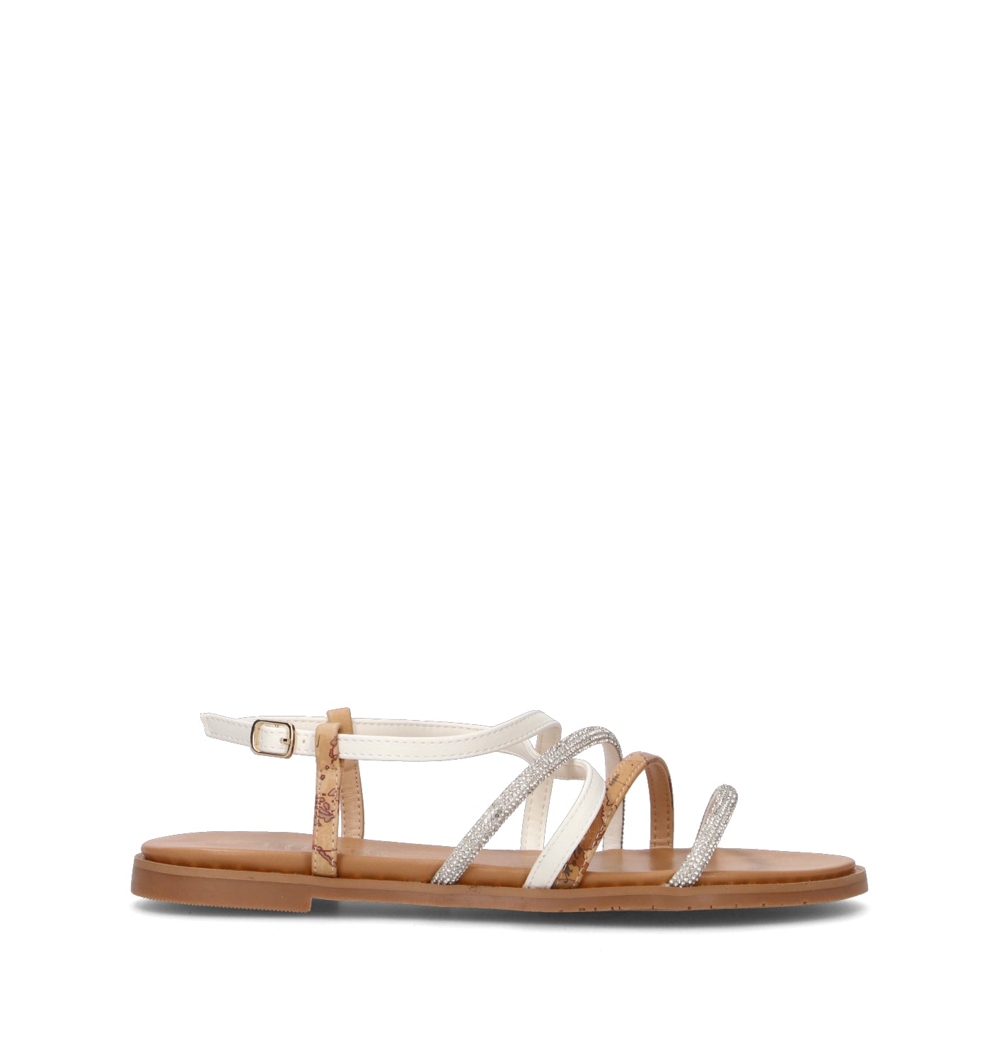 ALVIERO MARTINI Sandalo donna bianco/beige