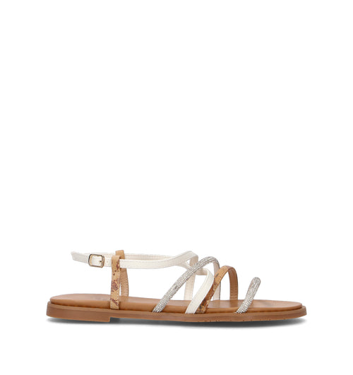 ALVIERO MARTINI Sandalo donna bianco/beige