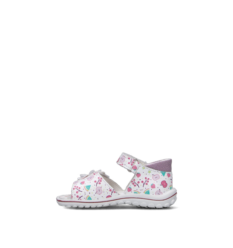 PRIMIGI Sandalo bimba bianco in pelle
