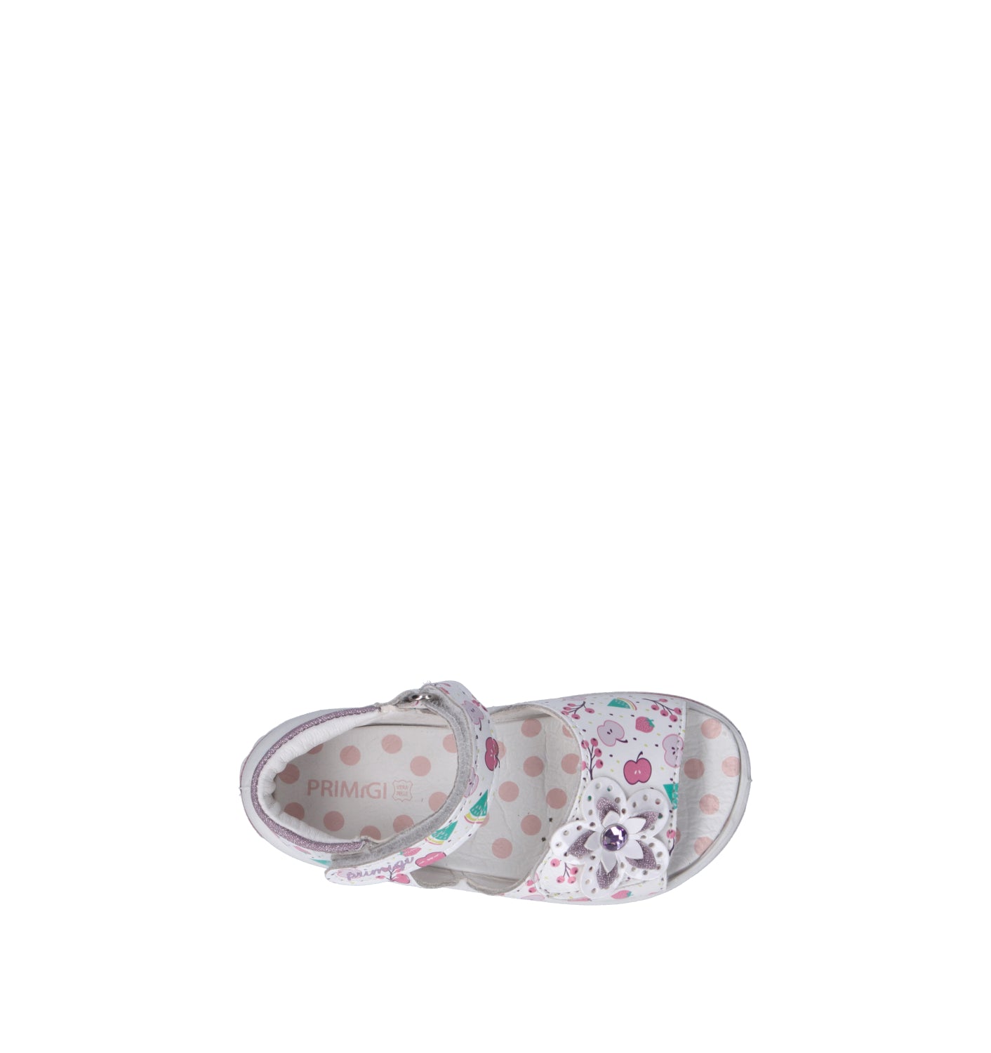 PRIMIGI Sandalo bimba bianco in pelle