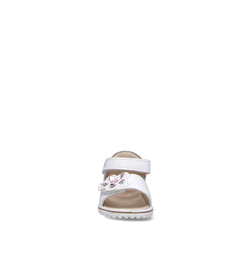 PRIMIGI Sandalo bimba bianca in pelle