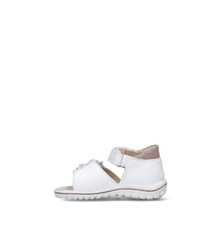 PRIMIGI Sandalo bimba bianca in pelle