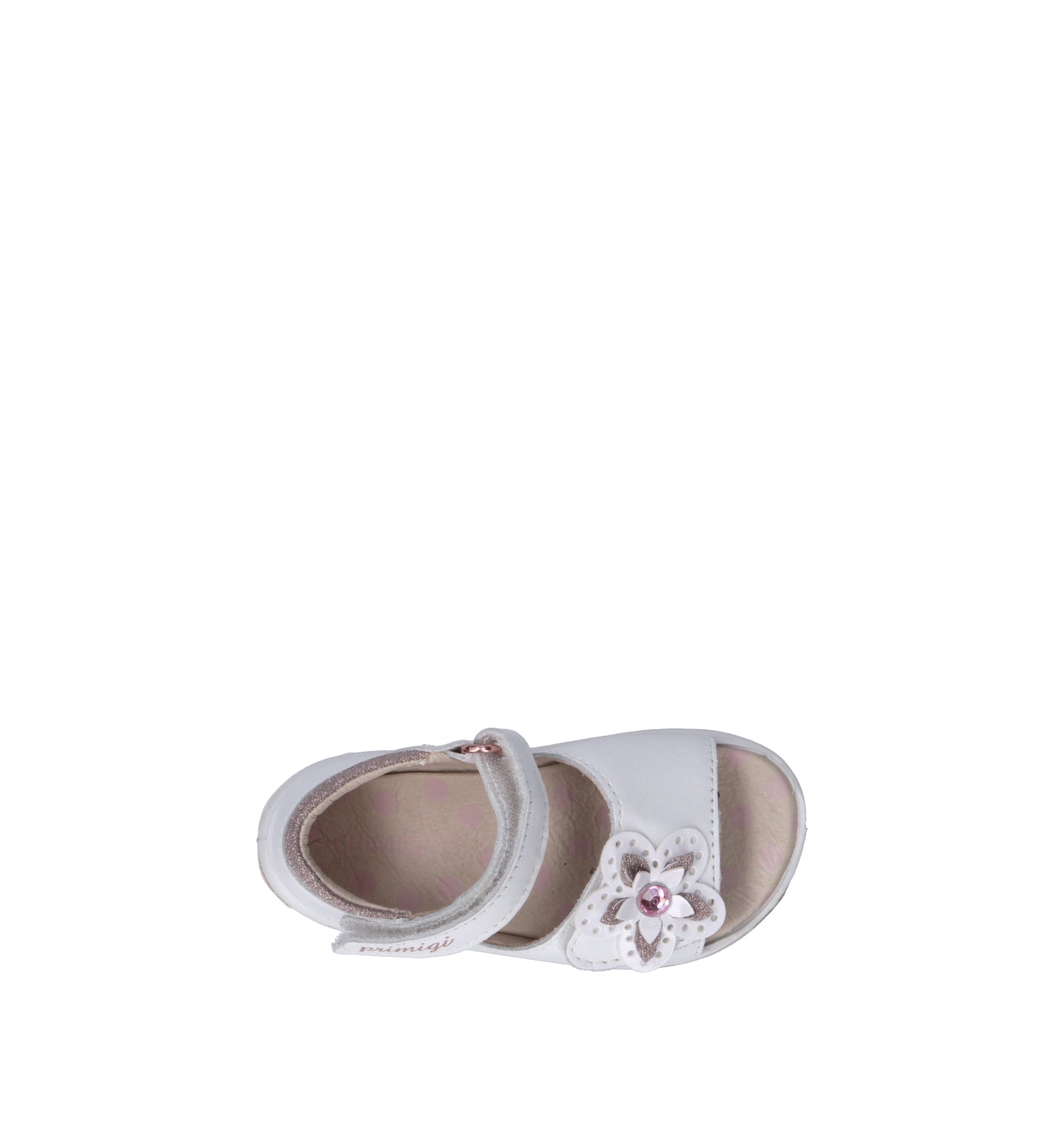 PRIMIGI Sandalo bimba bianca in pelle
