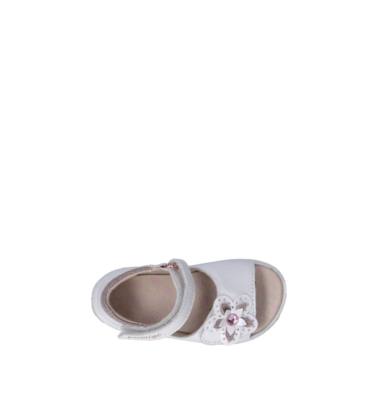 PRIMIGI Sandalo bimba bianca in pelle