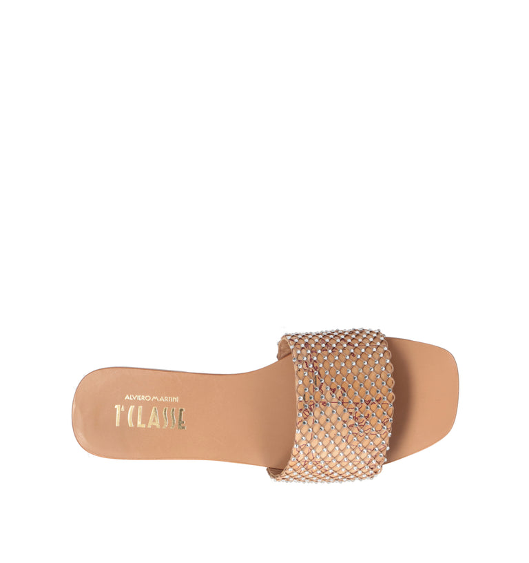 ALVIERO MARTINI Ciabatta donna beige