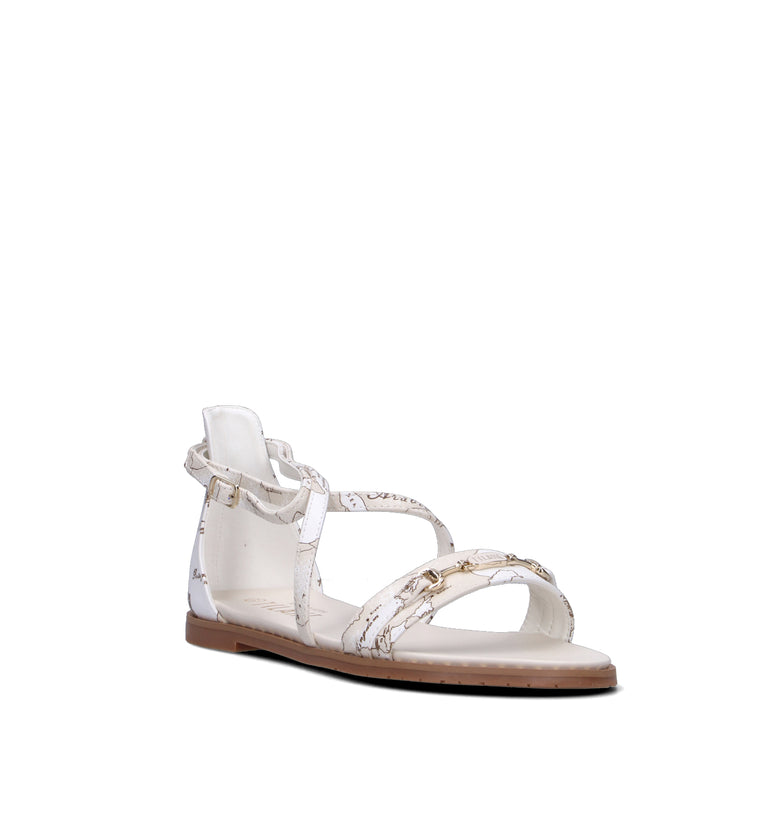 ALVIERO MARTINI Sandalo donna bianco