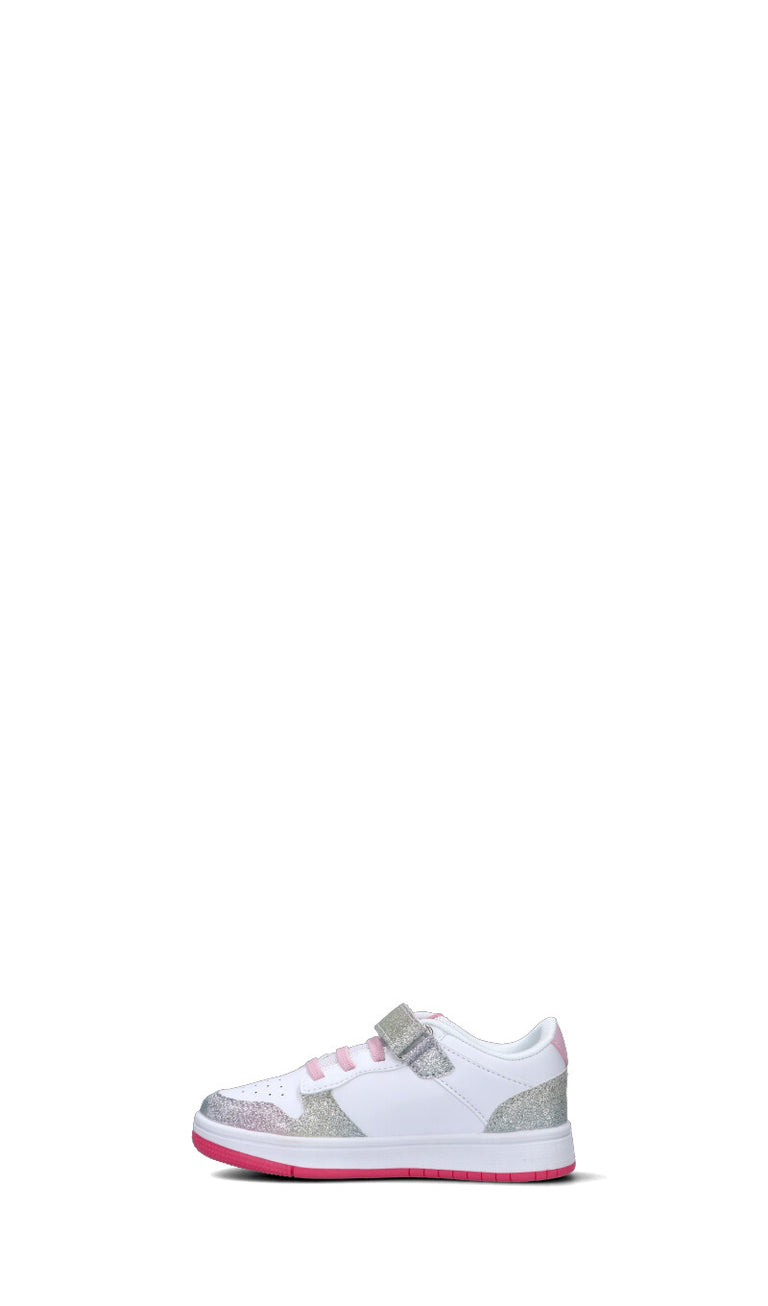 CANTASTORIE Sneaker bimba bianca/argento