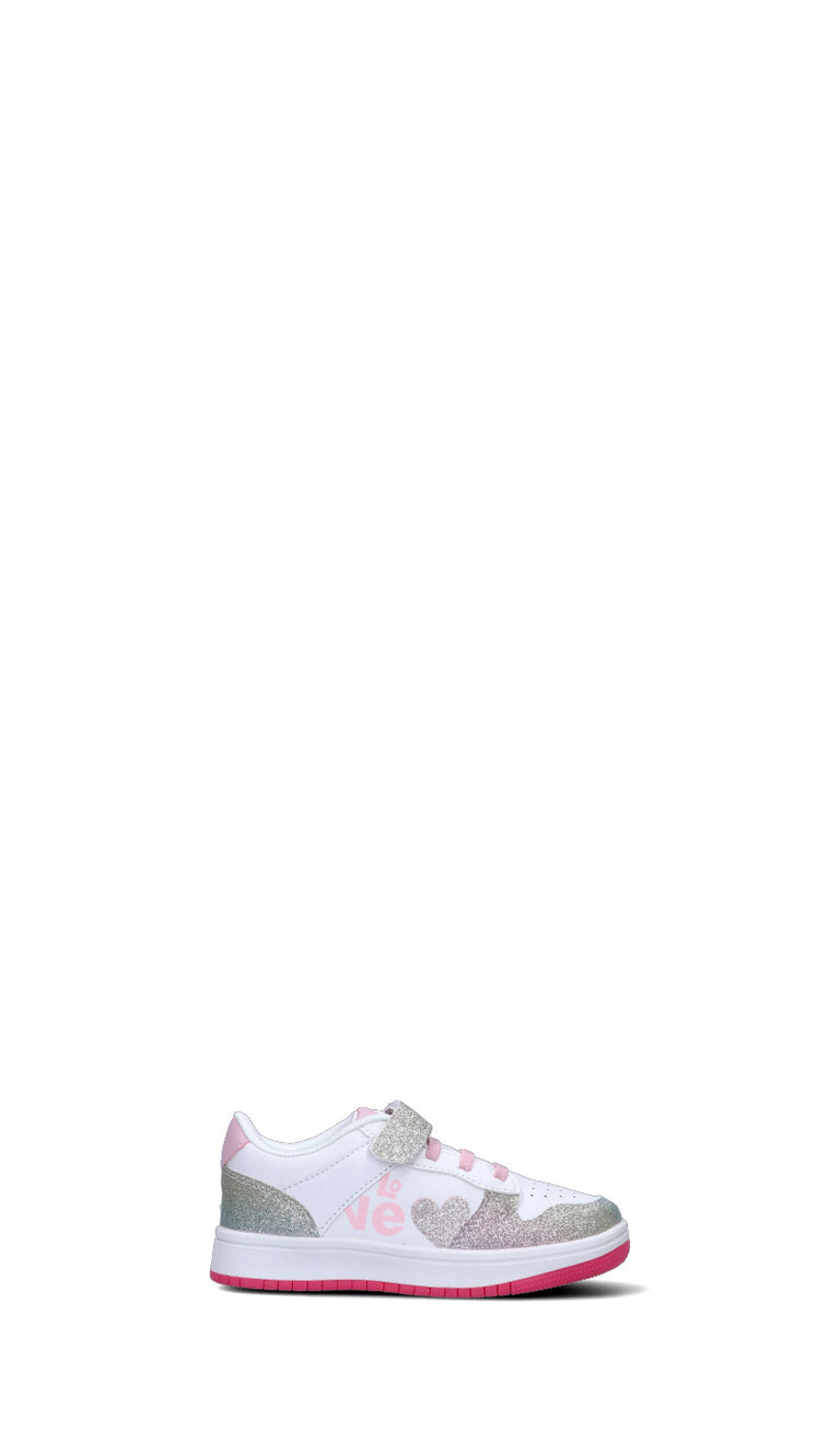 CANTASTORIE Sneaker bimba bianca/argento