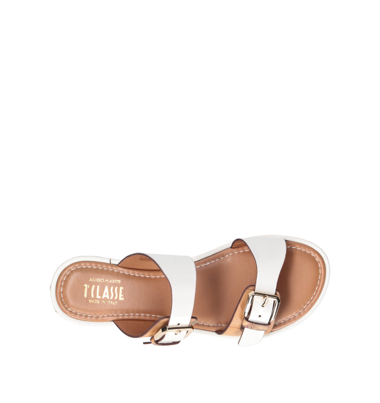 ALVIERO MARTINI Sandalo donna bianco/beige