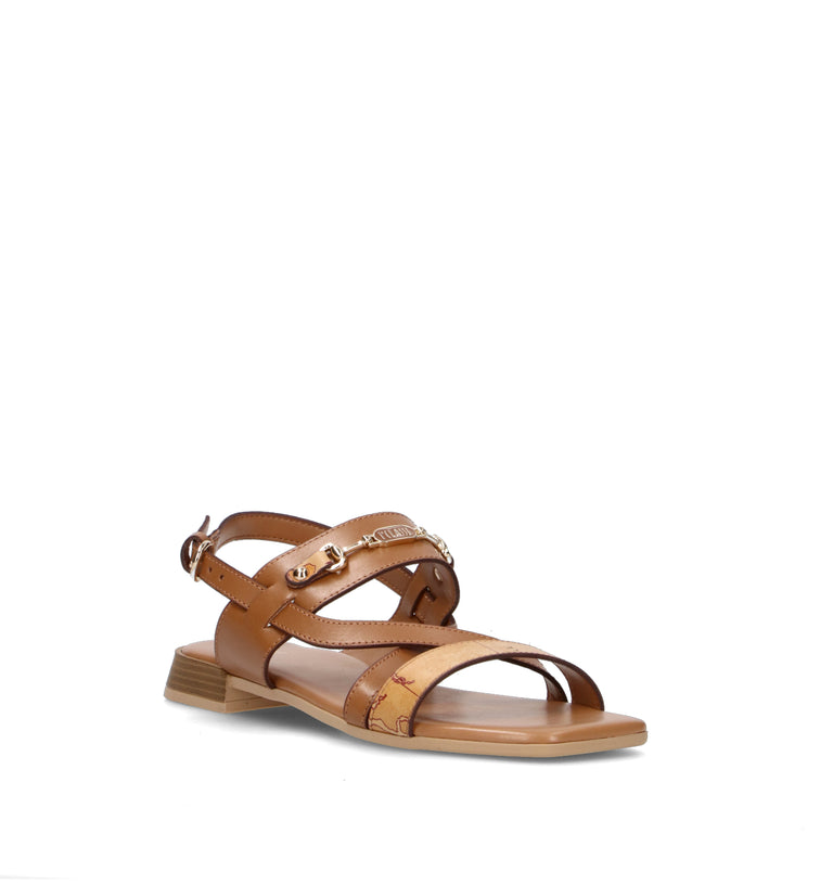 ALVIERO MARTINI Sandalo donna cuoio in pelle