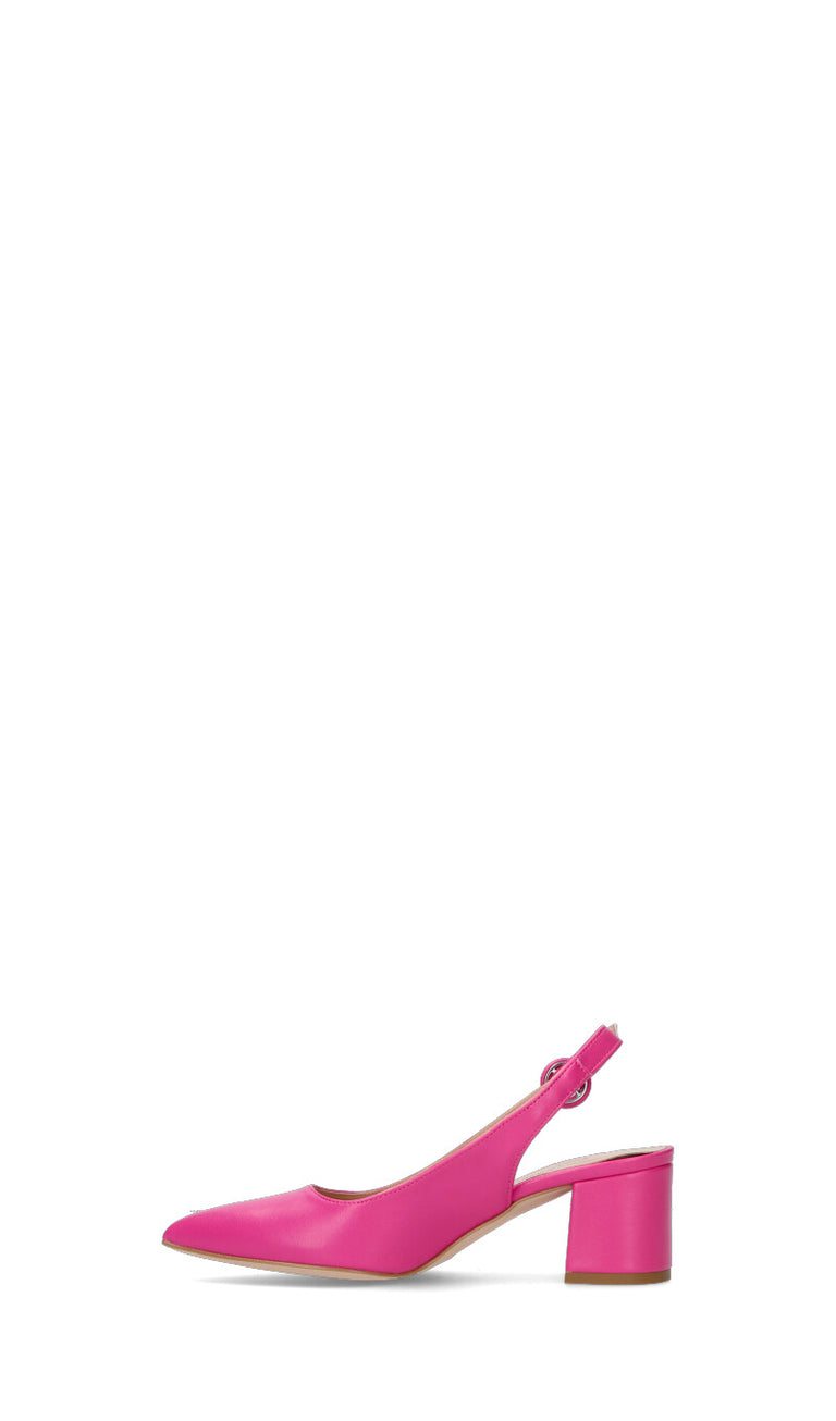 PERLAMARINA Slingback donna rosa in pelle