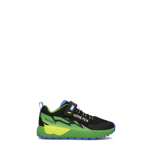 PRIMIGI Sneaker bimbo nera/verde in gore-tex