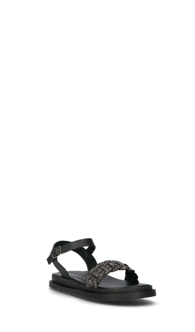 VARIOPINTO Sandalo donna nero in pelle