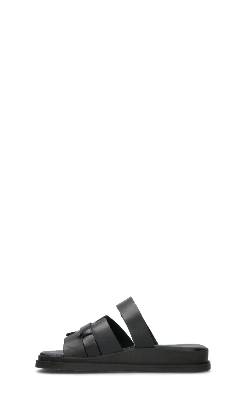 VARIOPINTO Ciabatta donna nera in pelle