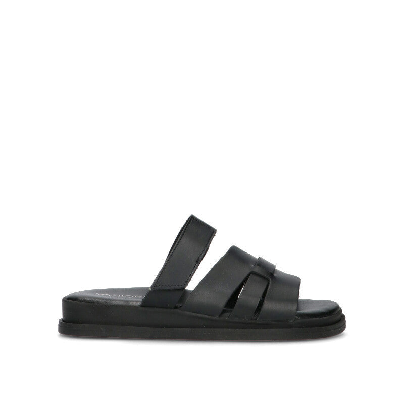 VARIOPINTO Ciabatta donna nera in pelle