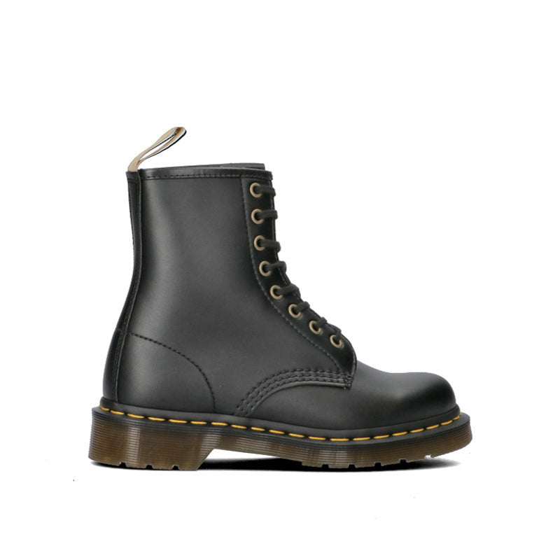DR. MARTENS Anfibio donna nero in ecopelle