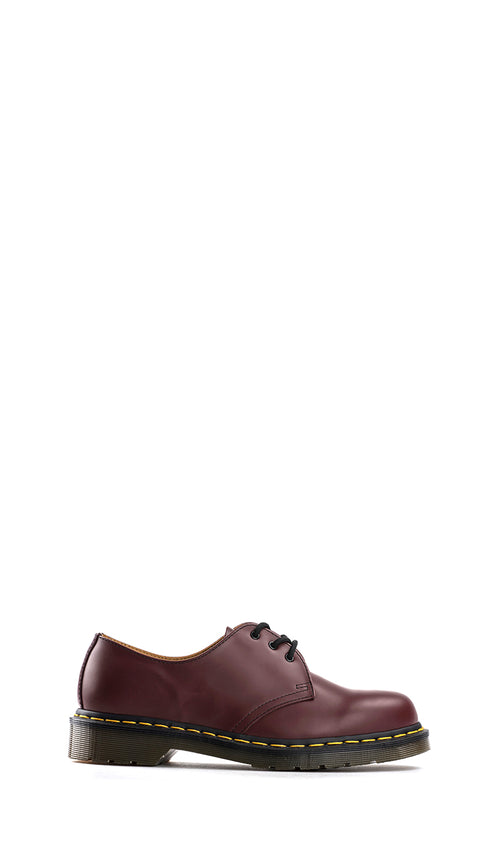 DR. MARTENS Stringata donna bordeaux in pelle