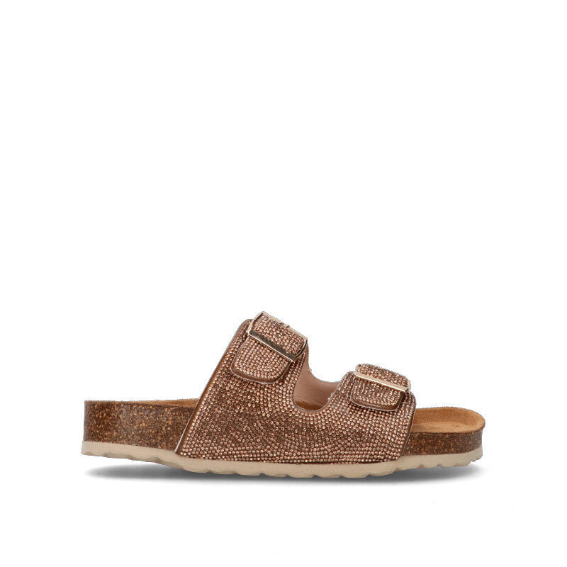 BIO GREEN Ciabatta donna rosa in pelle