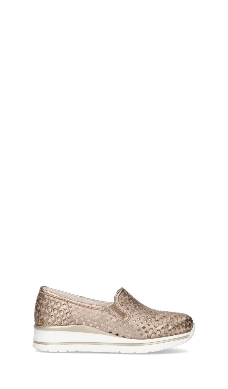 CAMILA Scarpa comfort donna oro in pelle