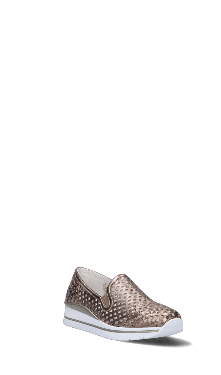 CAMILA Scarpa comfort donna oro in pelle