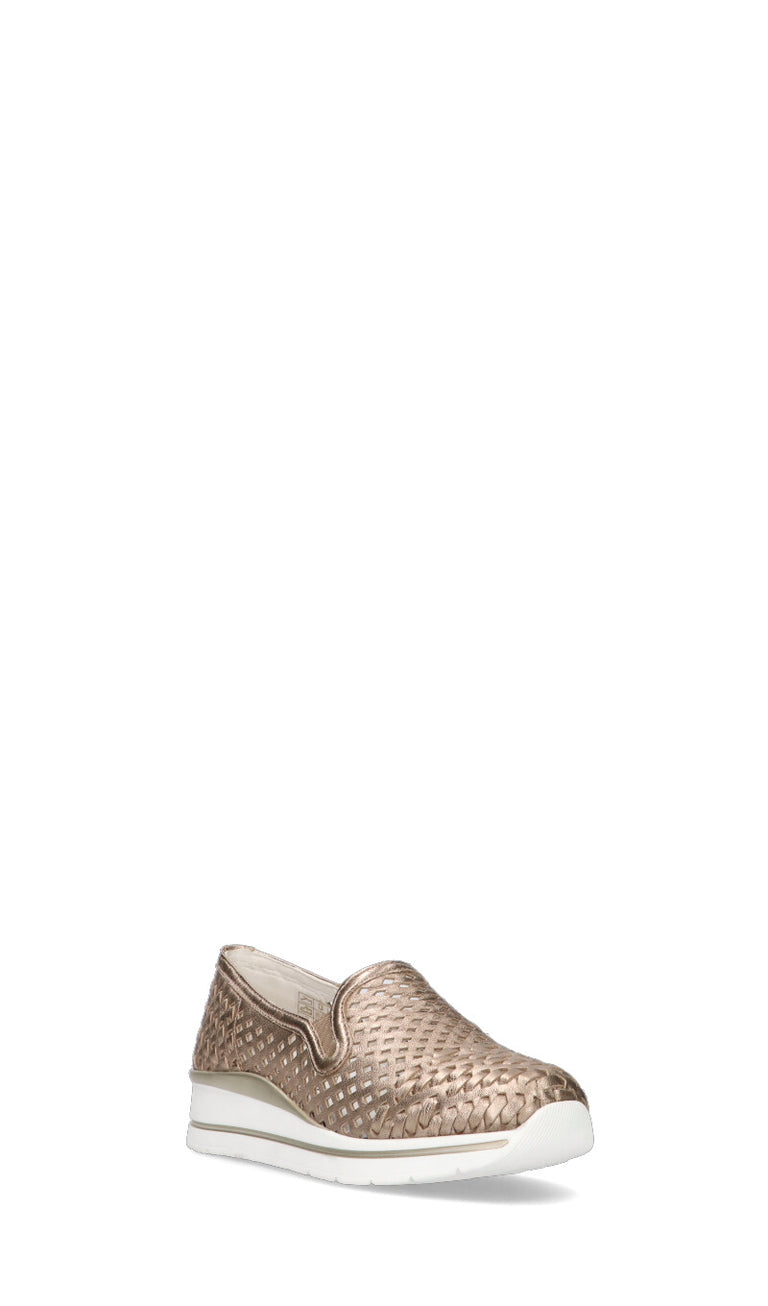 CAMILA Scarpa comfort donna oro in pelle
