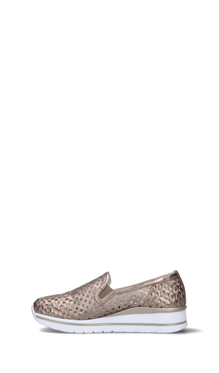 CAMILA Scarpa comfort donna oro in pelle