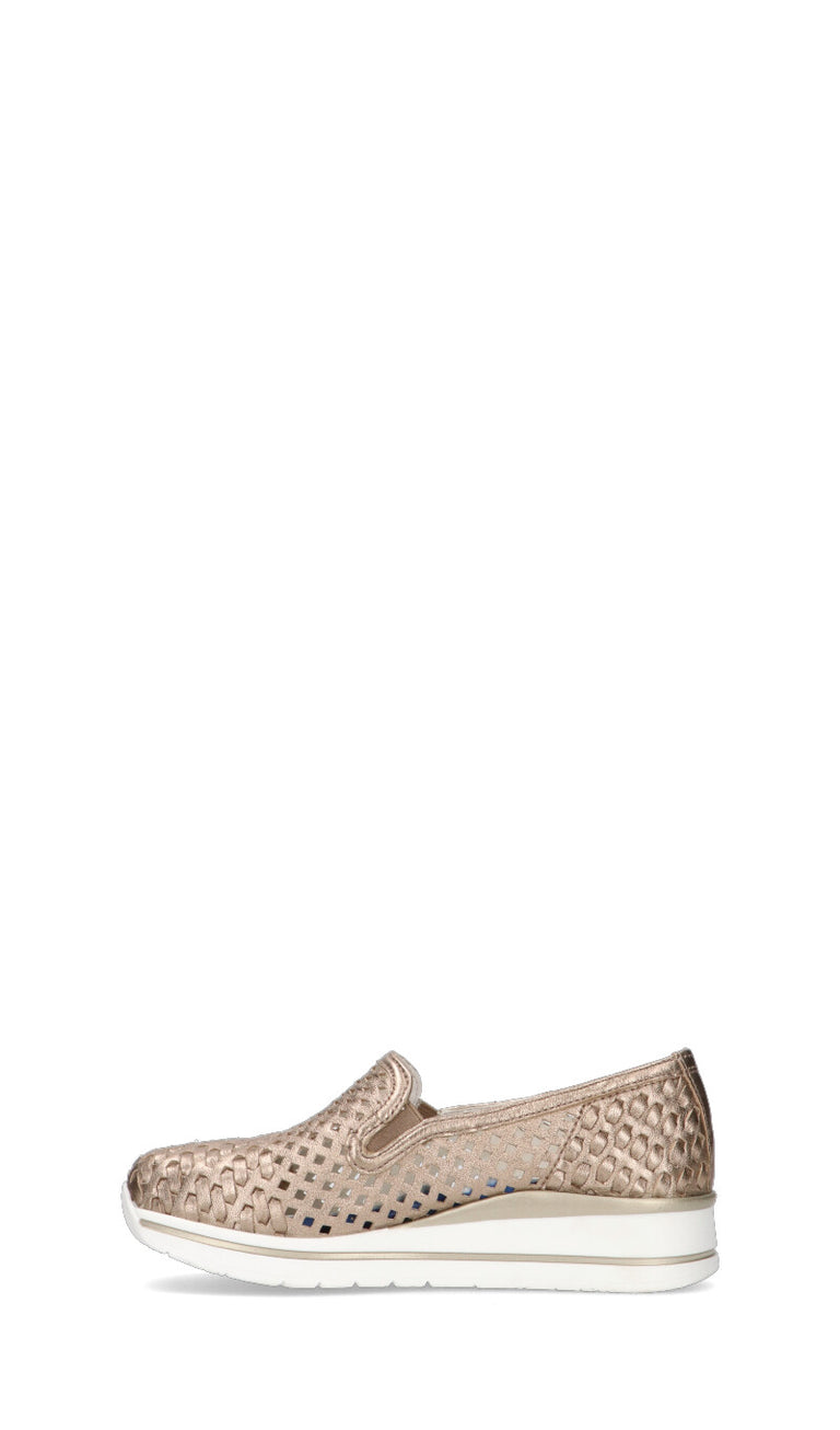 CAMILA Scarpa comfort donna oro in pelle