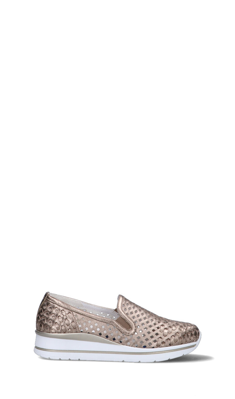 CAMILA Scarpa comfort donna oro in pelle