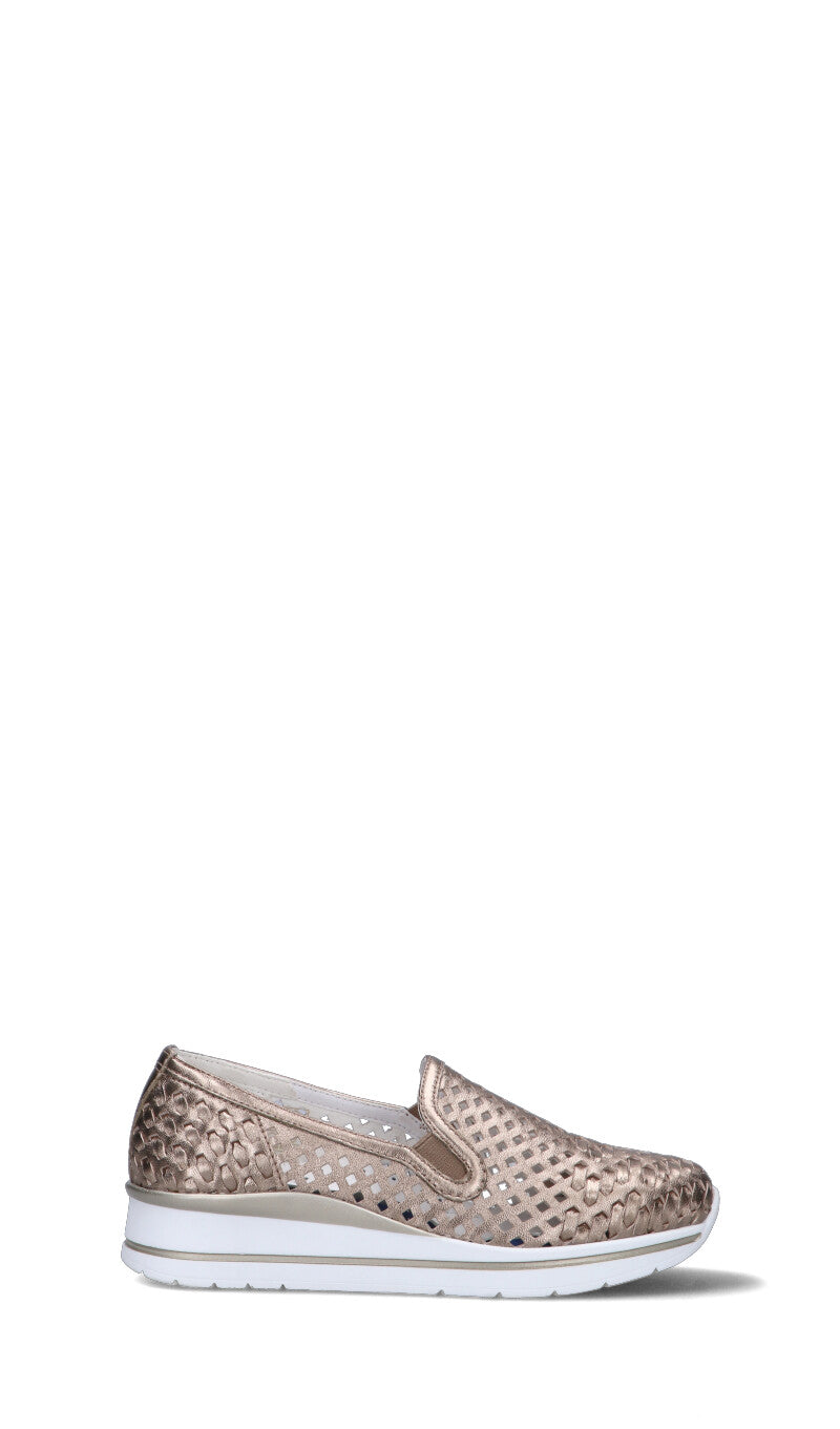 CAMILA Scarpa comfort donna oro in pelle