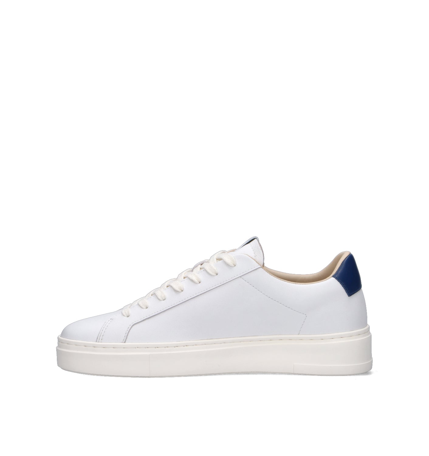 CRIME Sneaker uomo bianca in pelle