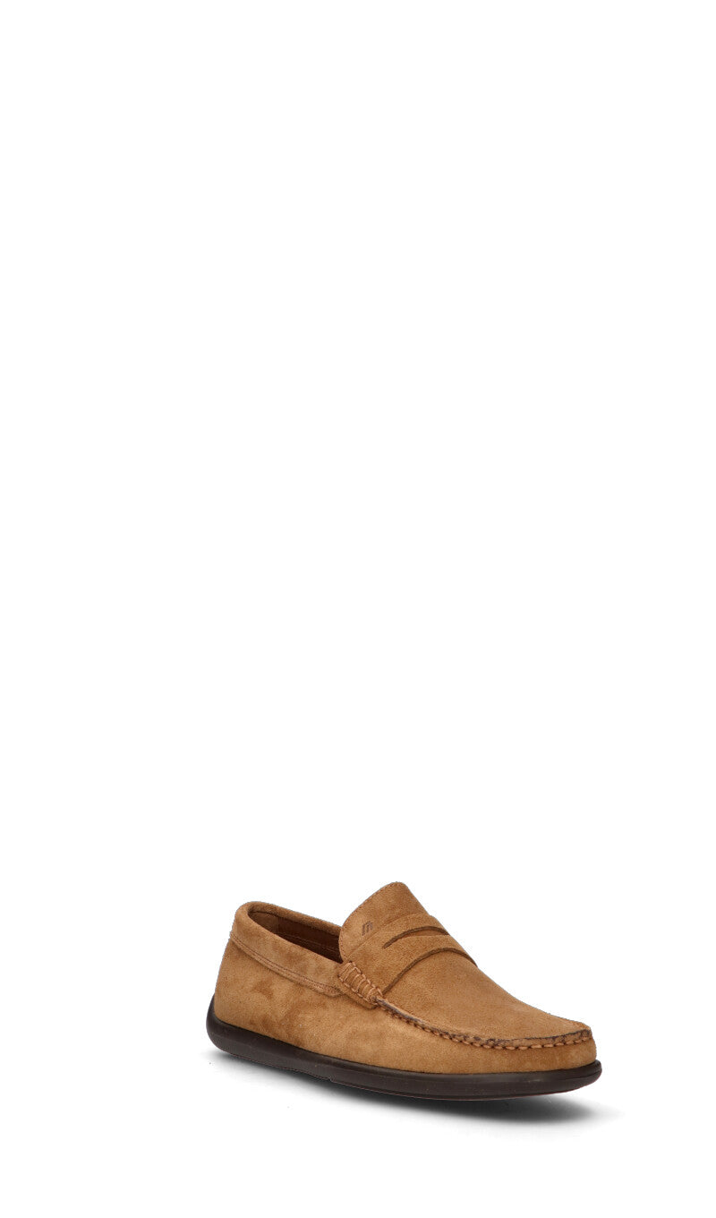 FRAU Mocassino uomo marrone in suede