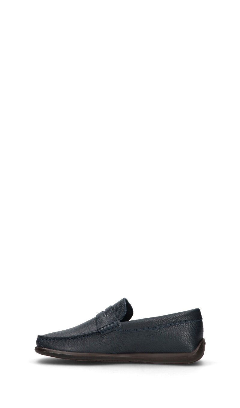 FRAU Mocassino uomo blu in pelle