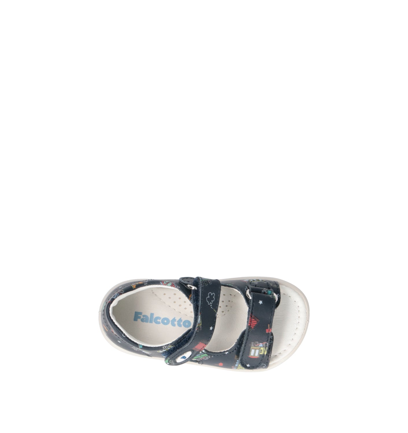 FALCOTTO Sandalo bimbo blu in pelle