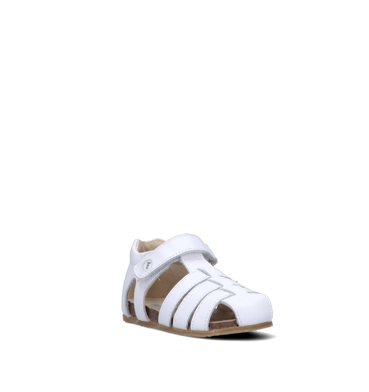 FALCOTTO Sandalo bimba bianco in pelle