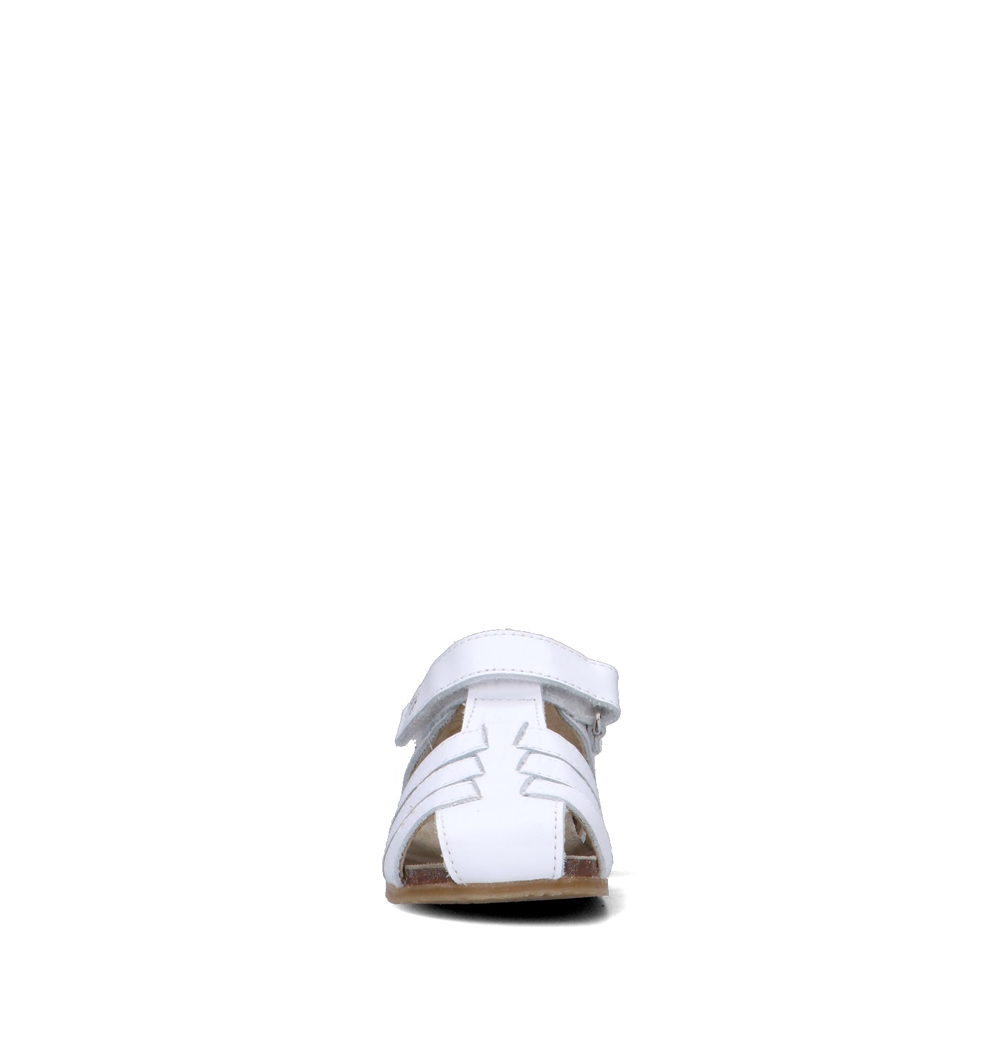 FALCOTTO Sandalo bimba bianco in pelle