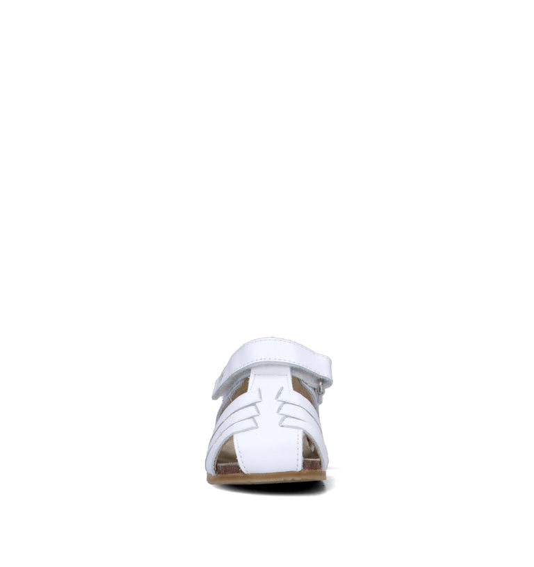 FALCOTTO Sandalo bimba bianco in pelle
