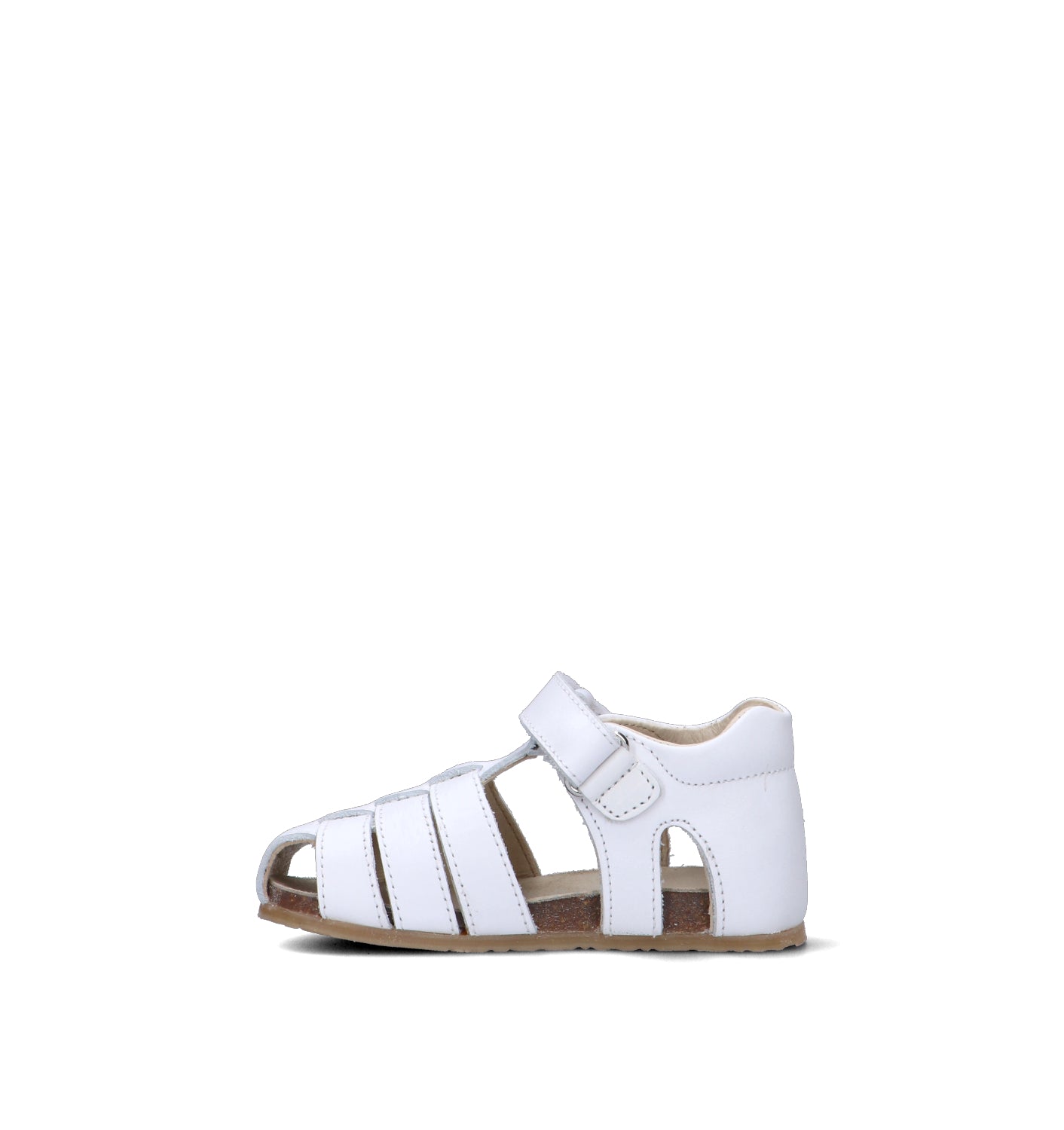 FALCOTTO Sandalo bimba bianco in pelle