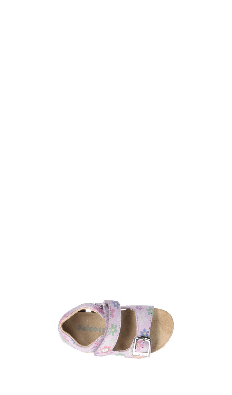 FALCOTTO Sandalo bimba rosa in pelle