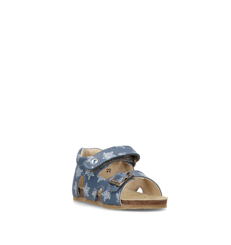 FALCOTTO Sandalo bimbo blu in pelle
