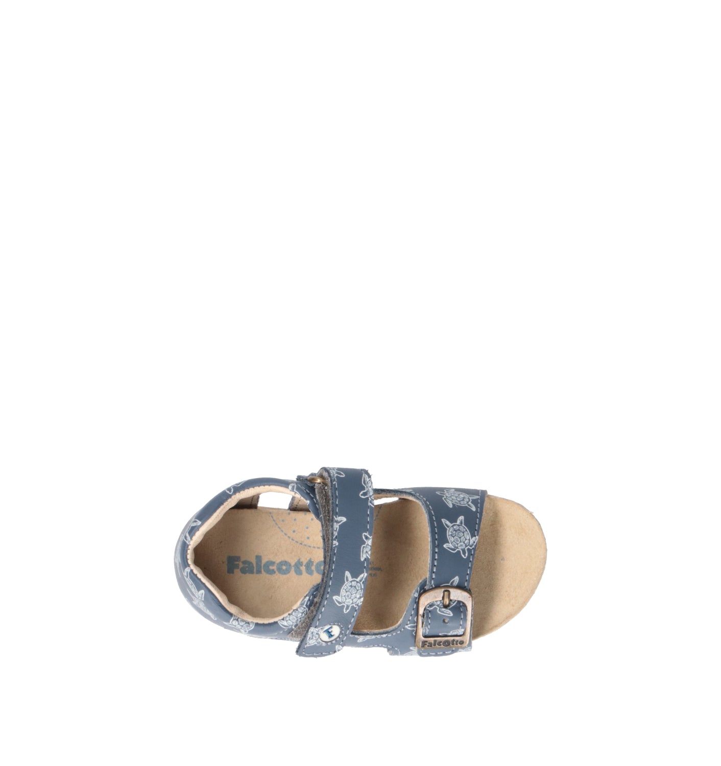 FALCOTTO Sandalo bimbo blu in pelle