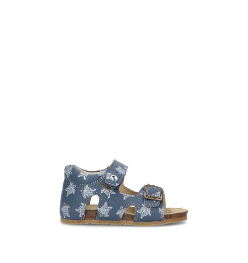 FALCOTTO Sandalo bimbo blu in pelle