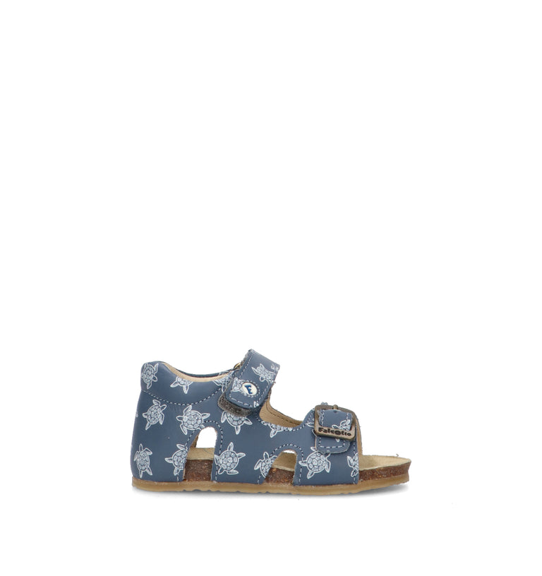 FALCOTTO Sandalo bimbo blu in pelle