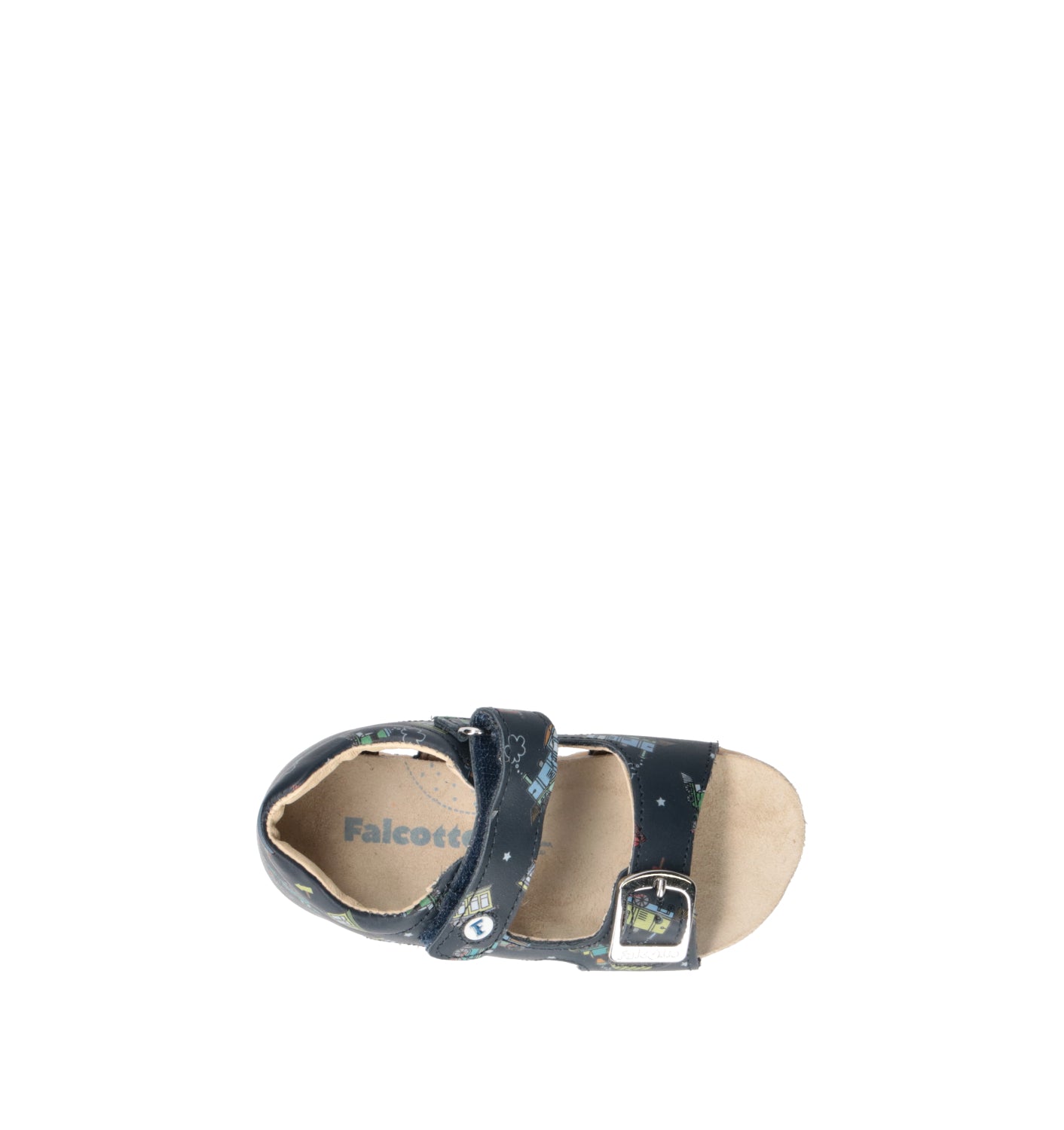 FALCOTTO Sandalo bimbo blu in pelle