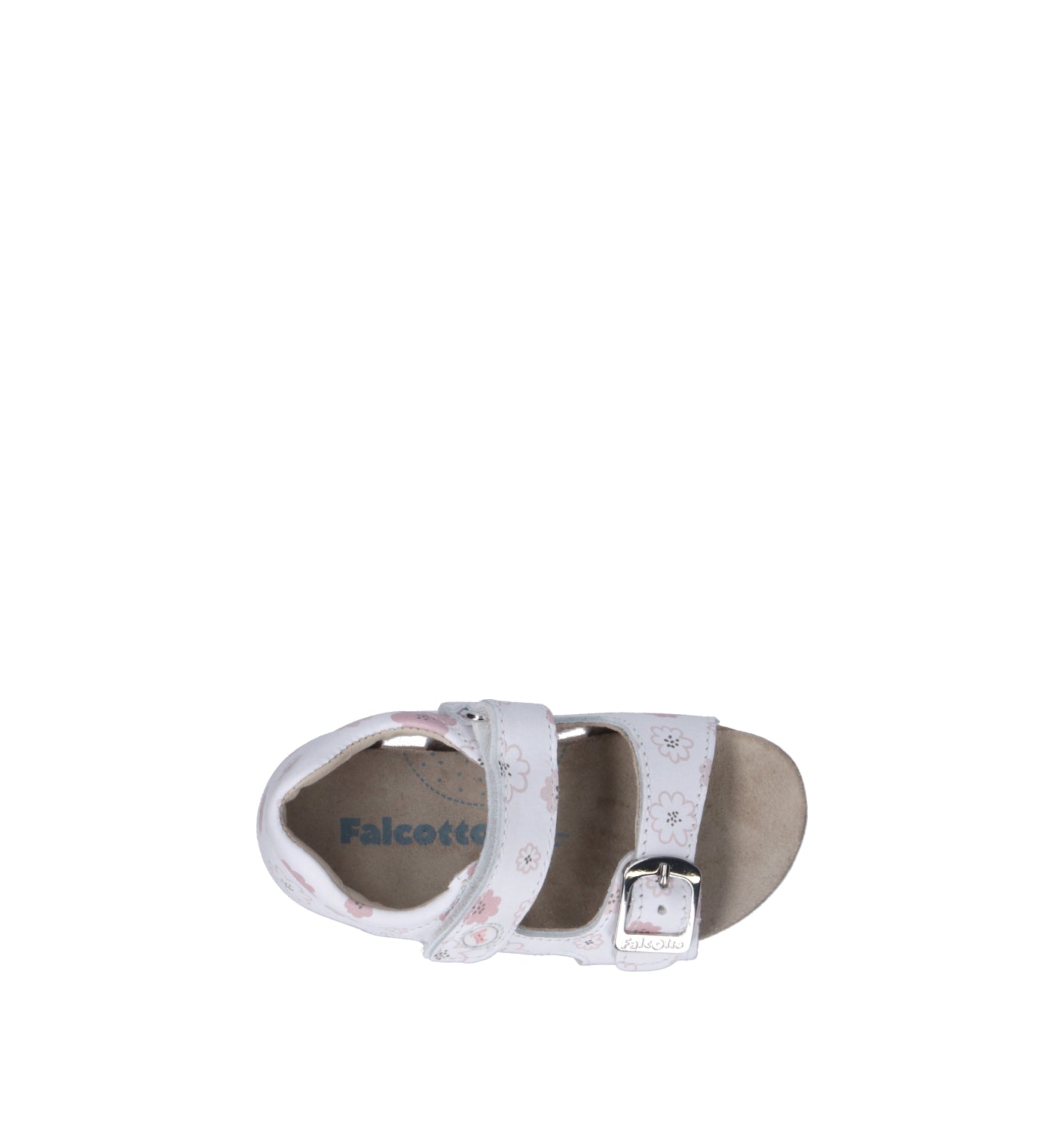 FALCOTTO Sandalo bimba bianco/rosa in pelle