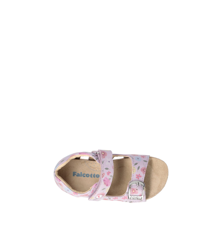FALCOTTO Sandalo bimba rosa in pelle