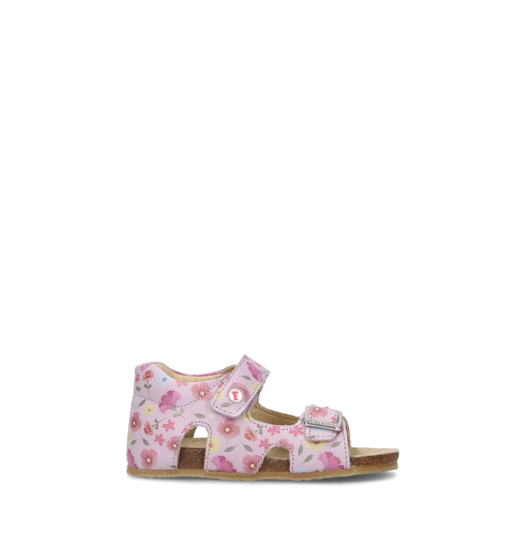 FALCOTTO Sandalo bimba rosa in pelle