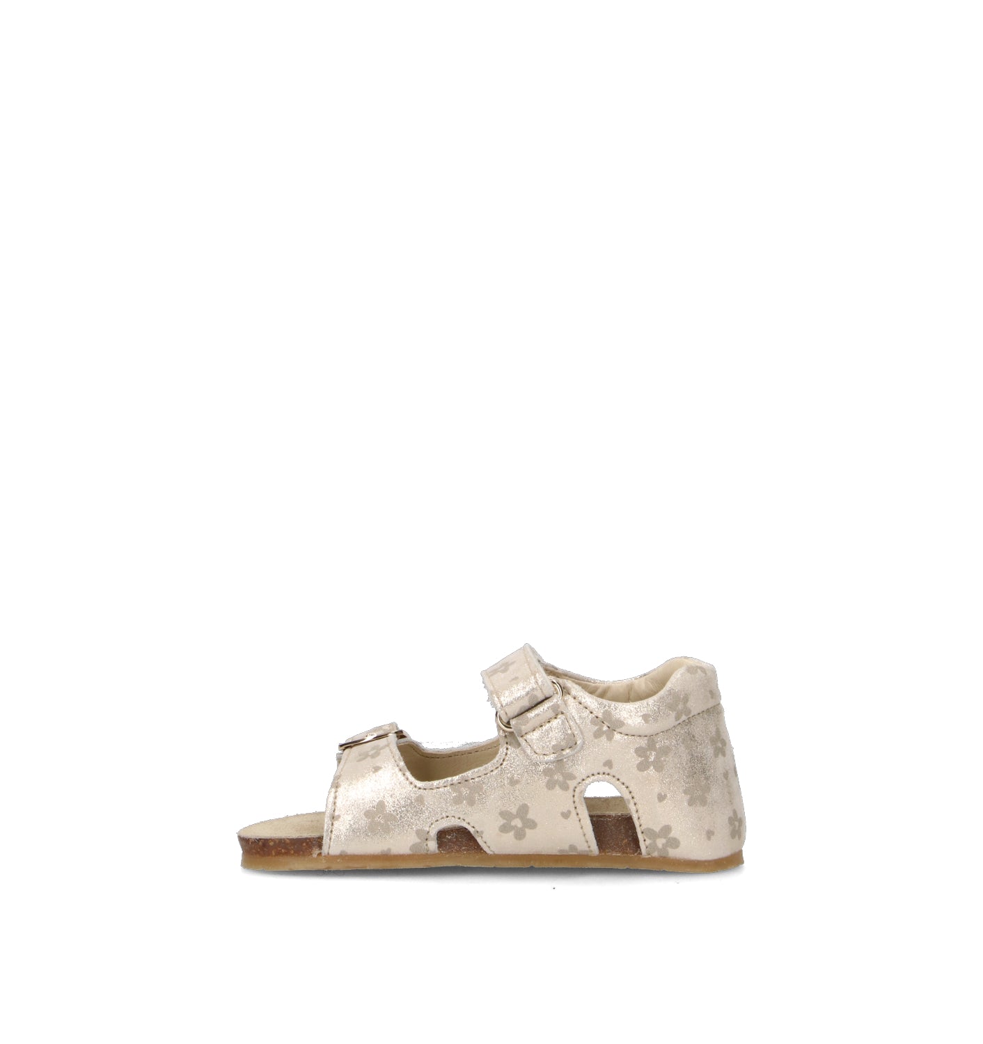 FALCOTTO Sandalo bimba platino in pelle